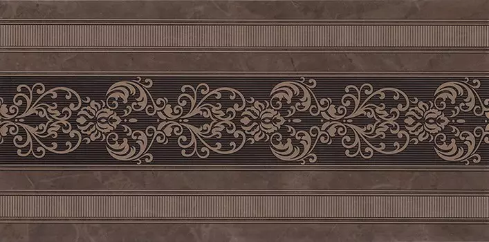 Декор для плитки Kerama Marazzi Версаль Декор STG/B609/11129R коричневый 30х60 см
