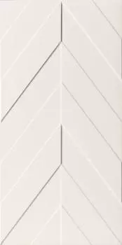 Керамическая плитка 4D Chevron White Matt Rett 40х80
