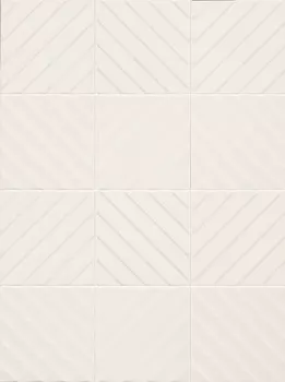 Керамическая плитка 4D Diagonal White 20х20