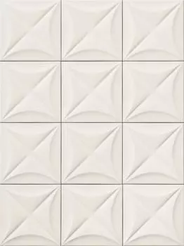 Керамическая плитка 4D Flower White 20х20