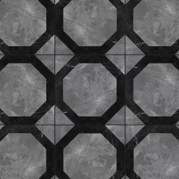 Керамогранит Grasaro Atrium декор серый 400х400х8 мм