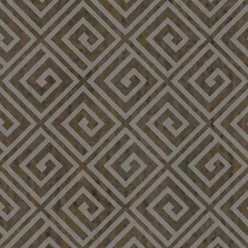 Керамогранит Grasaro Linen декор темно-коричневый 70х70х9 мм