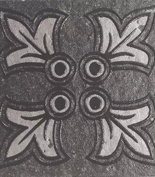 Керамогранит Grasaro Quartzite декор черный 70х70х8 мм