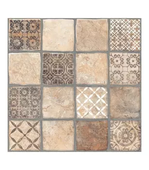 Керамогранит Керамин Рустик Карфаген 3Д бежевый 400х400х8 мм 11 шт 1.76 м2