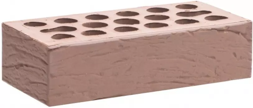 Керма 250х120х65 мм, Кирпич облицовочный одинарный рустик (терракот)