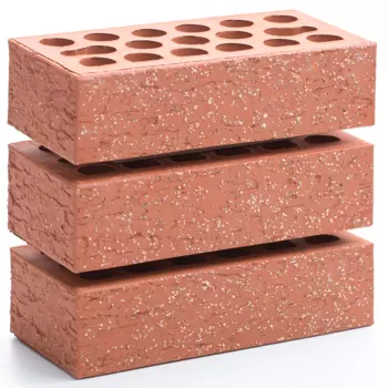 Керма Russet 250х120х65 мм, Кирпич облицовочный одинарный рифленый (Premium granite)