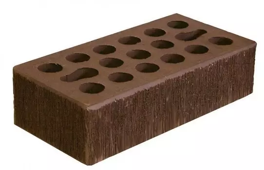 Кирпич 250х120х65 мм, Кирпич облицовочный одинарный бархатный (шоколад)