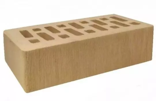 Кирпич 250х120х65 мм, Кирпич облицовочный одинарный бархатный (соломенный)