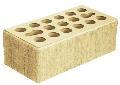 Кирпич 250х120х65 мм, Кирпич облицовочный одинарный рифленый (пшеничное лето)