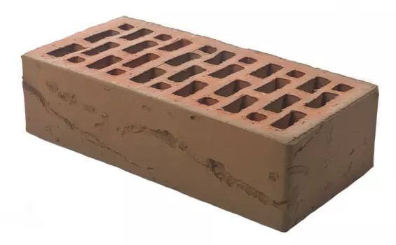 Кирпич 250х120х65 мм, Кирпич облицовочный одинарный рифленый (баварская кладка)