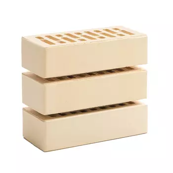 Кирпич облицовочный Строма пустотелый М150 250х120х65 мм 1.NF солома/слоновая кость