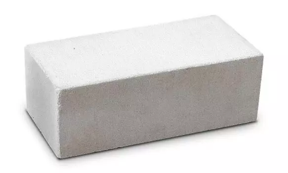 Кирпич силикатный полуторный полнотелый рядовой белый 250х120х88 мм