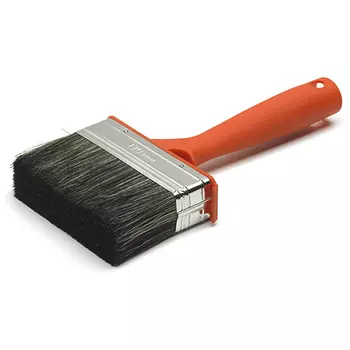 Кисть 100 мм, плоская с пластиковой рукояткой и смешанной щетиной