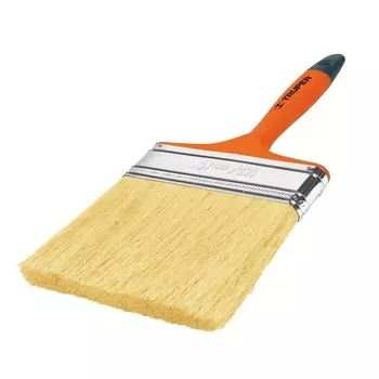 Кисть 150 мм, плоская с пластиковой рукояткой и натуральной щетиной