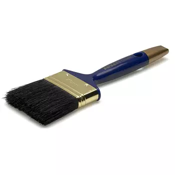 Кисть 30 мм, плоская с пластиковой рукояткой и натуральной щетиной