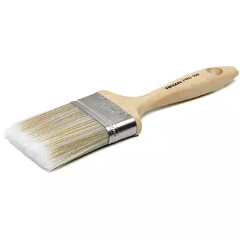 Кисть 70 мм, плоская с деревянной рукояткой и искусственной щетиной