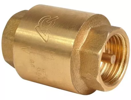 Клапан обратный латунный пружинный муфтовый NY D50 2″