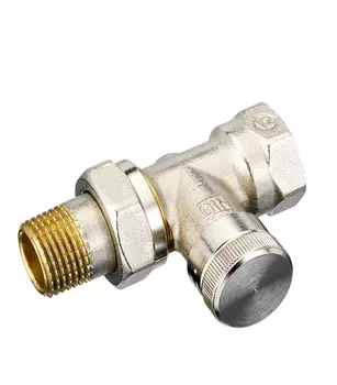 Клапан запорный Danfoss RLV-15 1/2" прямой никелированный
