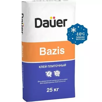 Клей для плитки Dauer Bazis Зима 25 кг