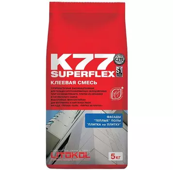 Клей для плитки Litokol SuperFlex K77 5 кг