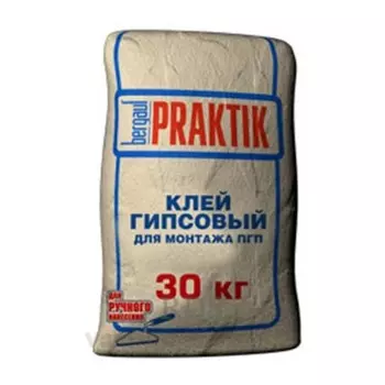 Клей гипсовый для монтажа ПГП Bergauf Praktik 30 кг