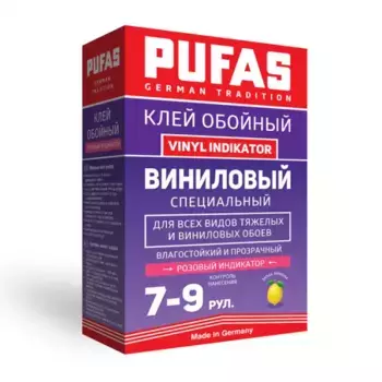 Клей обойный Pufas Vinyl Indikator Виниловый специальный с индикатором 225 г