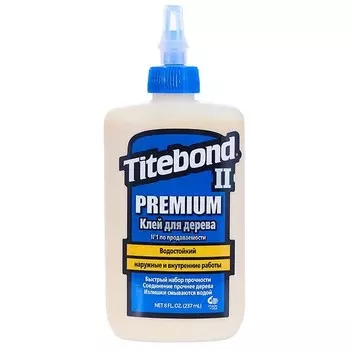 Клей столярный Titebond Premium II Wood Glue влагостойкий 237 мл