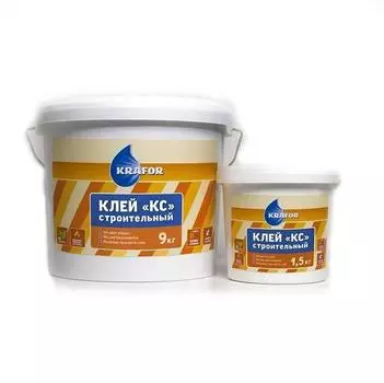 Клей строительный Krafor КС 9 кг