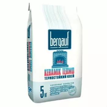 Клей термостойкий для печей и каминов Бергауф Керамик Тэрмо 5 кг