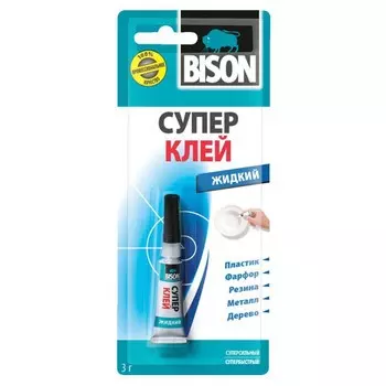 Клей универсальный Bison Super Glue LiquID 6305582 3 г