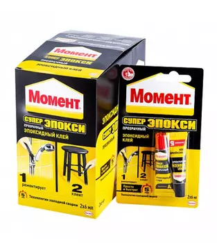 Клей универсальный Момент Супер Эпокси 2x6 г