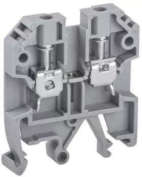 Клемма винтовая IEK КВИ YZN30-004-K03 серый 4 мм2