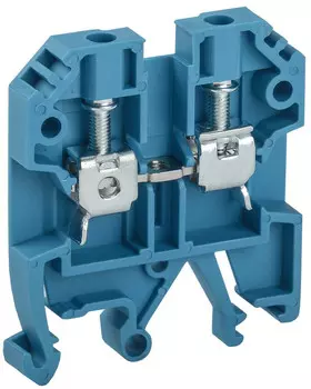 Клемма винтовая IEK КВИ YZN30-004-K07 синий 4 мм2