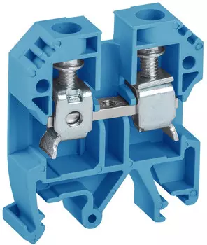 Клемма винтовая IEK КВИ YZN30-010-K07 синий 10 мм2
