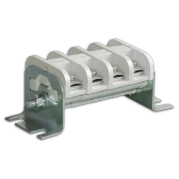 Клеммный блок с арочной скобой КБ 10-4П10