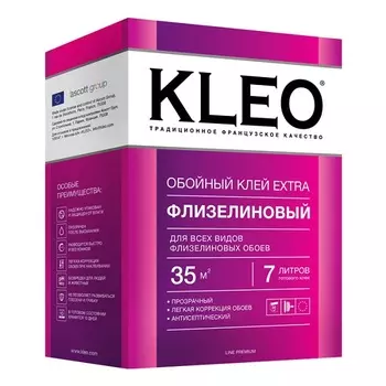 Kleo Extra 250 г, Обойный клей для флизелиновых обоев,