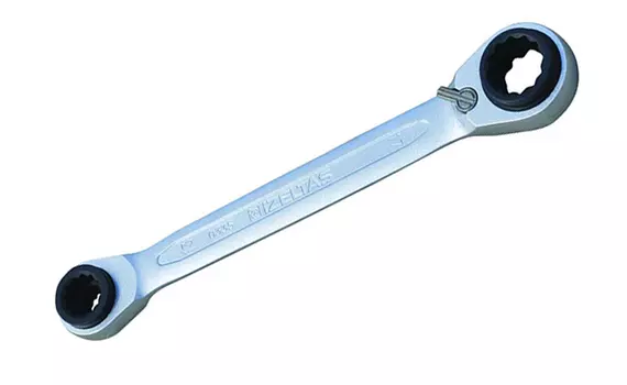 Ключ гаечный накидной трещоточный Izeltas 0335020010 10-13-17-19 мм