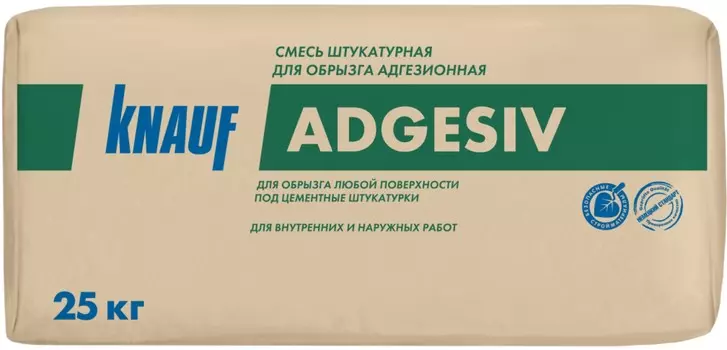 Knauf Adgesiv, 25 кг, Штукатурка цементная