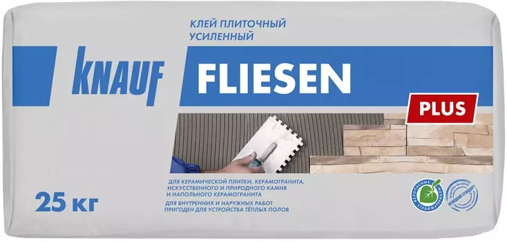 Knauf Флизен Плюс, 25 кг, Клей для плитки усиленный