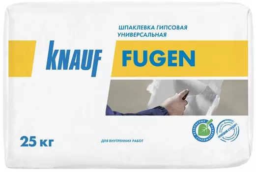 Knauf Фуген 25 кг, Шпатлевка гипсовая универсальная (серая)