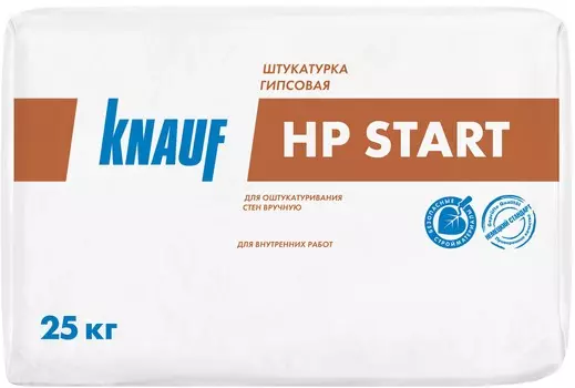 Knauf ХП Старт, 25 кг, Штукатурка гипсовая