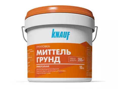 Knauf Миттельгрунд, 10 кг, Грунтовка универсальная