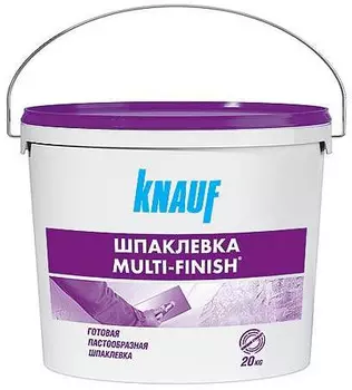 Knauf Мульти-Финиш Паста, 20 кг, Шпатлевка готовая финишная