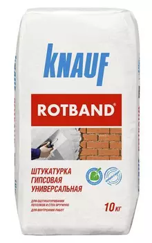 Knauf Ротбанд, 10 кг, Штукатурка гипсовая универсальная