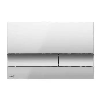 Кнопка для инсталляции хром матовый Alca Plast M1722