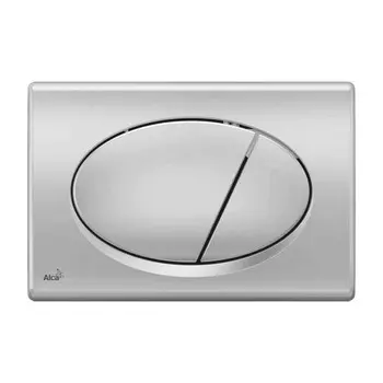 Кнопка для инсталляции хром матовый Alca Plast M72