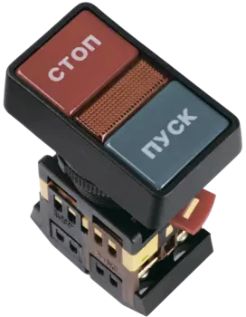 Кнопка IEK РPВВ-30N Пуск-Стоп d30мм неон