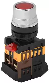 Кнопка управления IEK ABLF-22 красный d22 мм неон
