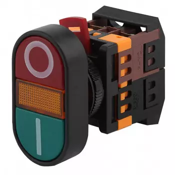 Кнопка управления IEK APВВ-22N I-O d22 мм неон