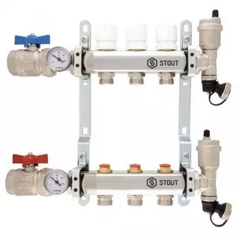 Коллектор Stout SMS 0912 000003 без расходомеров 3 выхода